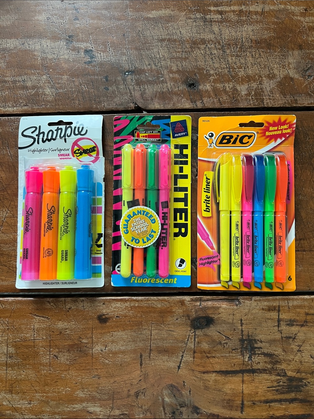 Sharpie~Bic~Avery Neon Highlighters - 3 assorted packs! Hint: Bundle to save!